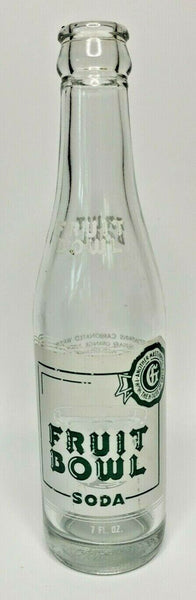 1963 ACL Soda Bottle 7 Green & Green, Houston, TX Fruit Bowl Soda B1-43