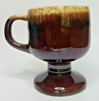 McCoy Brown Drip Glaze Tea Cup Coffee Mug  #7075 Vintage Z5