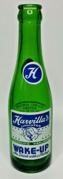 1957 ACL Soda Bottle 7 John Harvilla Minersville, PA Harvilla's Wake Up B1-32