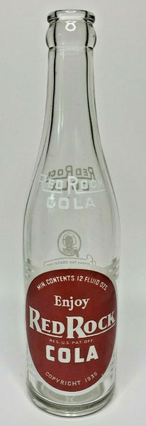 1950's ACL Soda Bottle 12 Webster Bottling Company Albany NY Red Rock Cola B1-14