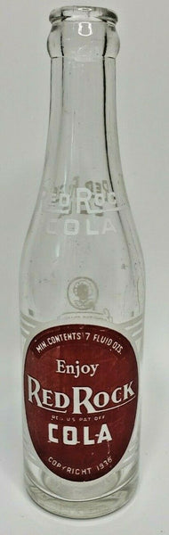 1970's ACL Soda Bottle 7 Life Beverage CO. Cedar Rapids, IA Red Rock Cola B2-14
