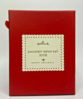 2008 Hallmark Porcelain Dated Bell With Box Ornament U21