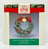 1990 Hallmark Little Frosty Friends Memory Wreath U21