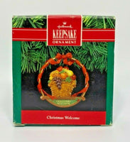 1991 Hallmark Christmas Welcome Ornament U20