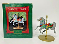 1989 Hallmark "Holly" Carousel Horses Ornament U21