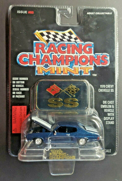 1996 Racing Champions Mint-1970 Chevelle SS #60 Midnight Blue 1:60 HW3