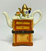 Vintage Porcelain Tea Set Trinket Box U185-8