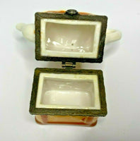 Vintage Porcelain Tea Set Trinket Box U185-8