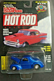 1997 Racing Champions Hot Rod Mag #82 '41 Willys Coupe Blue 1:51 HW1