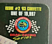 1997 Racing Champions Hot Rod Mag #2 '63 Corvette Orange / Yellow 1:53 HW1