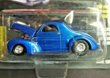 1997 Racing Champions Hot Rod Mag #82 '41 Willys Coupe Blue 1:51 HW1