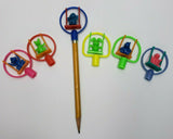 Animal Swinger Pencil Topper Vending Machine Toy Prize Lot of 6 New Old Stock