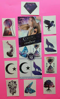 Cosmic Couture 10 Temporary Tattoos with Vending Display Sign New