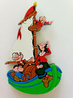 1997 MGM Grand Hotel Popeye, Olive Oly, Swee'Pea  on Boart  Magnet New O12