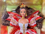 1997 Rare Happy Holidays Barbie Brunette Misprint NIB #3