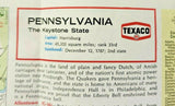 1977 Texaco Oil Road map of Pennsylvania PB5