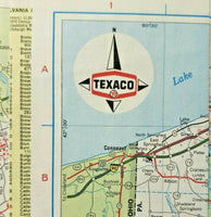 1977 Texaco Oil Road map of Pennsylvania PB5