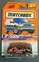 1999 Matchbox 1967 VW Delivery Van Volkswagen #57 of 100 Black NIB HW4