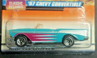 1997 Matchbox 1957Chevy Convertible #36 Teal Classic Decades NIB HW4