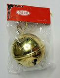 1970's SSCO 2 1/4” Brass Sleigh Bell Made in Taiwan New In Package U13