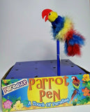 1990 Paradise Parrot Pen Feather Novelty Decorative - Blue Parrot  "E" Pen Only