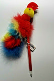 1990 Paradise Parrot Pen Feather Novelty Decorative - Red Parrot  "E" Pen only