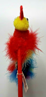 1990 Paradise Parrot Pen Feather Novelty Decorative - Red Parrot  "E" Pen only