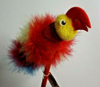 1990 Paradise Parrot Pen Feather Novelty Decorative - Red Parrot  "E" Pen only