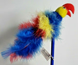 1990 Paradise Parrot Pen Feather Novelty Decorative - Blue Parrot  "E" Pen Only