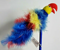 1990 Paradise Parrot Pen Feather Novelty Decorative - Blue Parrot  "E" Pen Only