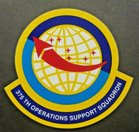 1980's USAF 375th Operations Support Squadron Commander's Coin w/ Decal PB11 (1)