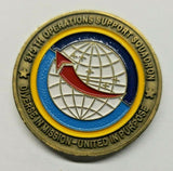 1980's USAF 375th Operations Support Squadron Commander's Coin w/ Decal PB11 (2)