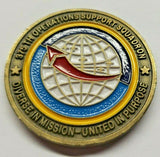 1980's USAF 375th Operations Support Squadron Commander's Coin w/ Decal PB11 (2)