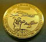 1980's USAF 375th Operations Support Squadron Commander's Coin w/ Decal PB11 (1)