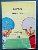 1954 Leechburg PA vs Homer City PA High School Souvenir Football Program S49