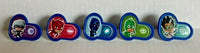 Bakery Crafts Plastic Cupcake Rings Favors Toppers New Lot of 6 "PJ Masks" #1