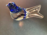 Vintage ACC Handmade  Crystal Bird Figurine Aprox. 2.5"x3.5"   I