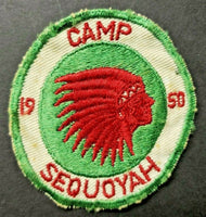 1950 Boy Scout Camp Sequoyah Patch BSA PB11