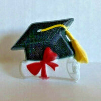 Bakery Crafts Plastic Cupcake Rings New Lot of 6 "Graduation Cap & Diploma" #5