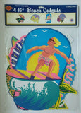 2003 Beistle Beach Party Surfing Cutouts 16" Set Of 4 New In Packaging