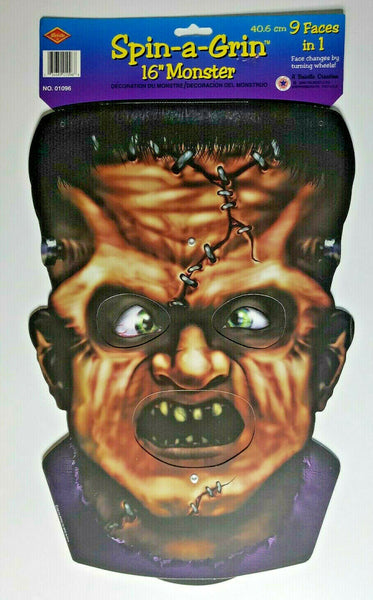 2000 Beistle 16" Spin-a Grin Monster Halloween Decoration New