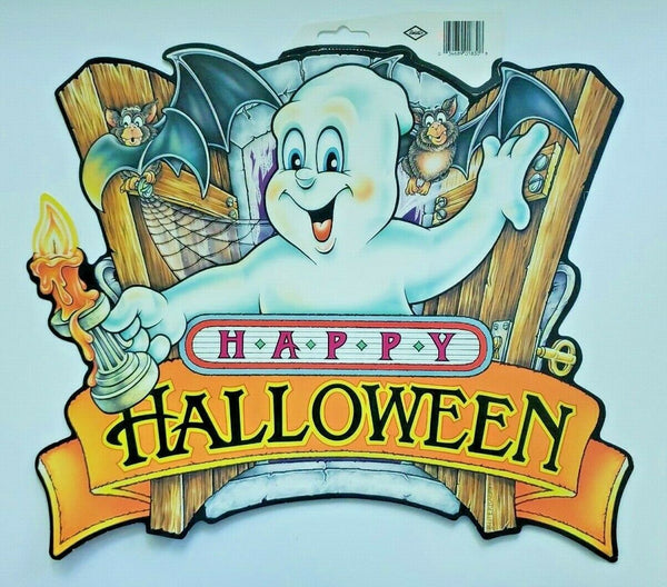 1997 Beistle Happy Halloween RIP Vintage Cut Out Decoration Ghost