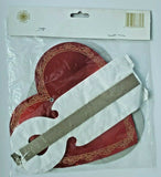 1992 Beistle Valentine Decoration 19" Hanging Paper Heart Honeycomb Tissue