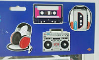 2014 Beistle 1980's Cassette Player Cutouts 12" to 14" 4 Pack Party Decorations