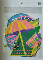 2003 Beistle Beach Party Surfing Cutouts 16" Set Of 4 New In Packaging