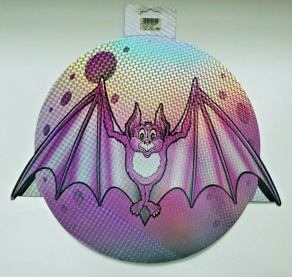 2004 Beistle Die Cut Halloween Bat Reflective Foil Wall Hanging New