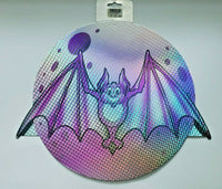 2004 Beistle Die Cut Halloween Bat Reflective Foil Wall Hanging New