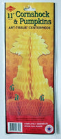 1991 Bestile 11in Cornshock & Pumpkins Art Tissue Centerpiece New In Packaging