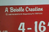 1988 Beistle Christmas Cutouts 4-16" Set Of Four New In Packaging
