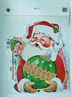 1988 Beistle Christmas Cutouts 4-16" Set Of Four New In Packaging